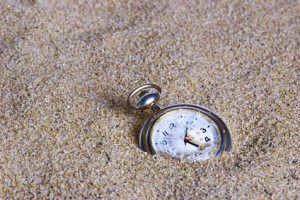 time watch sand buried